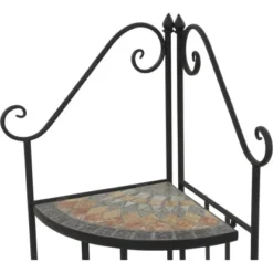 Siena Garden Eckregal Prato Eisen 63 Cm X 29 Cm X 142 Cm Schwarz Mosaik 16 Siena Garden Eckregal Prato Eisen 63 Cm X 29 Cm X 142 Cm Schwarz Mosaik -Vitavia Verkäufe 720916 1346 06