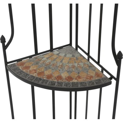 Siena Garden Eckregal Prato Eisen 63 Cm X 29 Cm X 142 Cm Schwarz Mosaik 7 Siena Garden Eckregal Prato Eisen 63 Cm X 29 Cm X 142 Cm Schwarz Mosaik – Bild 7
