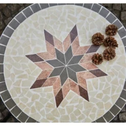 Siena Garden Bistrotisch Stella Eisen Ø 60 Cm X 71 Cm Grau Mosaik -Vitavia Verkäufe 720948 1346 07