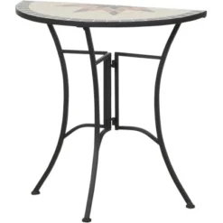 Siena Garden Tisch Stella Eisen 35,5 Cm X 70 Cm X 71 Cm Grau Mosaik