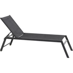 Siena Garden Rollliege Mirena 210 Cm X 65 Cm X 42,5 Cm Silber-Schwarz