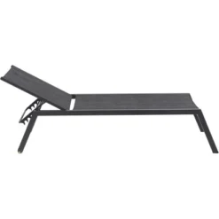 Siena Garden Rollliege Mirena 210 Cm X 65 Cm X 42,5 Cm Silber-Schwarz -Vitavia Verkäufe 721018 1346 08