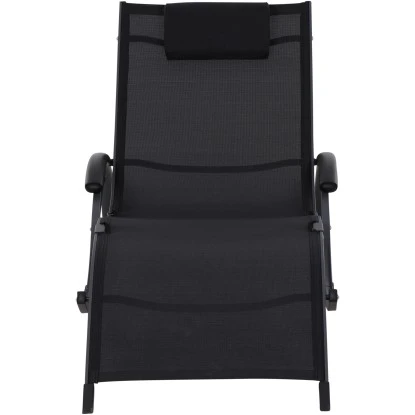 Siena Garden Sonnenliege Tropez 210 Cm X 65 Cm X 42,5 Cm Anthrazit 2 Siena Garden Sonnenliege Tropez 210 Cm X 65 Cm X 42,5 Cm Anthrazit – Bild 2