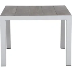Siena Garden Dining-Tisch Silva Alu 100 Cm X 100 Cm Weiß-Grau Matt/Washed Grey -Vitavia Verkäufe 721084 1346 04