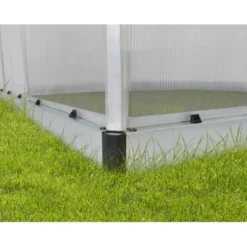 Palram - Canopia Gewächshaus Mythos Einzeltür 4,6m² Silber -Vitavia Verkäufe 7290103110598 4695 AB 02