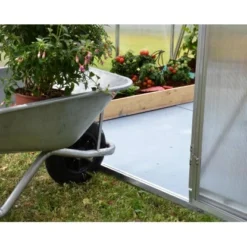 Palram - Canopia Gewächshaus Mythos Einzeltür 4,6m² Silber -Vitavia Verkäufe 7290103110598 4695 AB 07