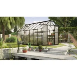 Gewächshaus Vitavia Uranus 11500 Hohlkammerplatten 4 Mm Inkl. Fundament Schwarz