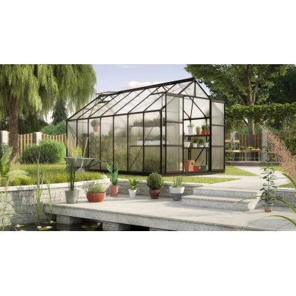 Gewächshaus Vitavia Uranus 11500 Hohlkammerplatten 4 Mm Inkl. Fundament Schwarz 1 Gewächshaus Vitavia Uranus 11500 Hohlkammerplatten 4 Mm Inkl. Fundament Schwarz