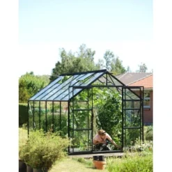 Gewächshaus Vitavia Uranus 9900 Sicherheitsglas 3 Mm Inkl. Fundament Schwarz