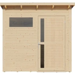 Bertilo Gartenhaus Pentus 1 Natur 115 Cm X 234 Cm FSC® -Vitavia Verkäufe 742686004083 11021300 S 09