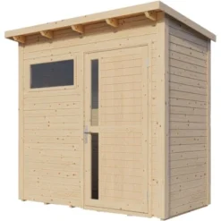 Bertilo Gartenhaus Pentus 1 Natur 115 Cm X 234 Cm FSC® -Vitavia Verkäufe 742686004083 11021300 S 10