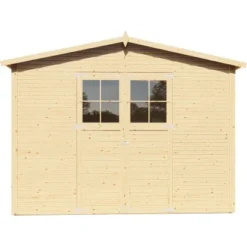 Bertilo Gerätehaus Plexi Apex 4 Natur 202 Cm X 306 Cm FSC® -Vitavia Verkäufe 742686004878 11021300 S 04