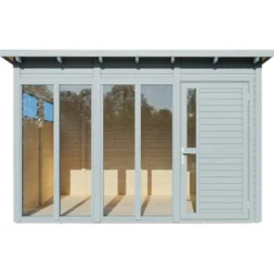 Bertilo Gartenhaus Pentus 3 Office 234 Cm X 337 Cm Grau FSC® -Vitavia Verkäufe 742686004977 11021300 S 02