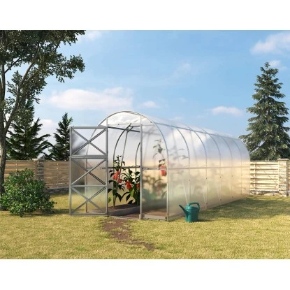 Westmann Gewächshaus Tunnel 4 M² Stahl Silber 200 Cm X 200 Cm 2 Westmann Gewächshaus Tunnel 4 M² Stahl Silber 200 Cm X 200 Cm – Bild 2