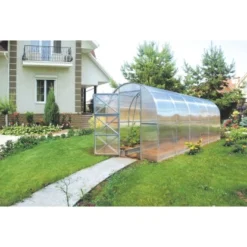 Westmann Gewächshaus Tunnel 12 M² Stahl Silber 200 Cm X 600 Cm