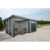 Wolff Finhaus Metall-Gartenhaus Eleganto 2724 Lounge Links Lichtgrau 552 X 238 C