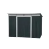 Duramax Metallgerätehaus Top Shed Pent Skylight 8x6 Anthrazit/Weiß 263,5 Cm X 20