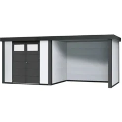 Wolff Finnhaus Metall-Gerätehaus Eleganto Weiß 13,1 M²