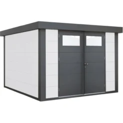 Wolff Finnhaus Metall-Gerätehaus Eleganto Weiß 6,4 M²