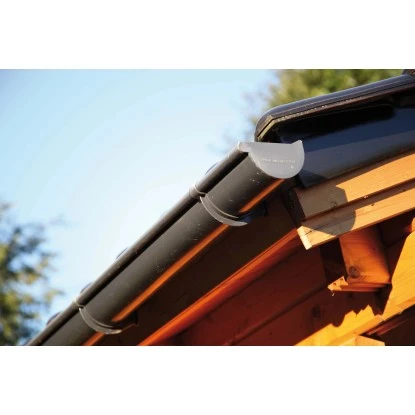 Wolff Finnhaus Kunststoffdachrinne Für Das Gartenhaus WPC-Trend B 1 Wolff Finnhaus Kunststoffdachrinne Für Das Gartenhaus WPC-Trend B
