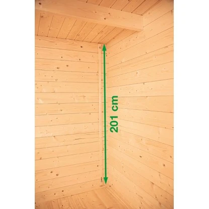 Wolff Finnhaus Holz-Gartenhaus Pulti 34-B Natur Milchglas BxT: 300 Cm X 240 Cm 11 Wolff Finnhaus Holz-Gartenhaus Pulti 34-B Natur Milchglas BxT: 300 Cm X 240 Cm – Bild 11