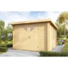 Wolff Finnhaus Holz-Gartenhaus Pulti 34-C Typ 4 Natur 360 Cm X 360 Cm Anbaudach