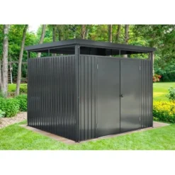 Floraworld Metall-Gerätehaus Anthrazit 6,43 M²