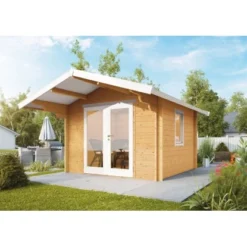 Wolff Finnhaus Holz-Gartenhaus Bergen 44-A Natur 360 Cm X 236 Cm