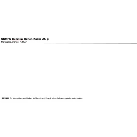 Compo Cumarax Ratten-Köder 200 G 2 Compo Cumarax Ratten-Köder 200 G – Bild 2