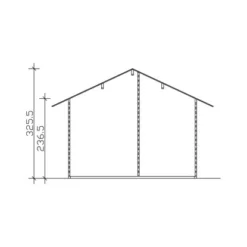Skan Holz-Gartenhaus Esbjerg 1 B X T 380 Cm X 520 Cm -Vitavia Verkäufe 7 2622 Gartenhaus 6 606108