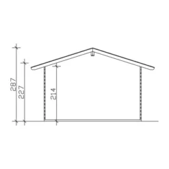 Skan Holz Holz-Gartenhaus Davos 1 Natur 380 Cm X 300 Cm -Vitavia Verkäufe 7 2622 Gartenhaus 7 610501