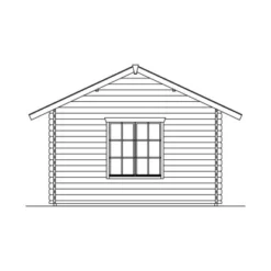 Skan Holz-Gartenhaus Esbjerg 1 B X T 380 Cm X 520 Cm -Vitavia Verkäufe 7 2622 Gartenhaus 8 606108