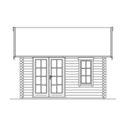 Skan Holz-Gartenhaus Toronto 1 Mit Dachlattung B X T 420 Cm X 420 Cm -Vitavia Verkäufe 7 2622 Gartenhaus 9 621712