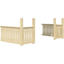 Skan Holz Brüstung Für Vordach Bern Und Toronto 420 Cm X 200 Cm