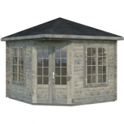 Palmako Holz-Pavillon Melanie Grau Tauchgrundiert BxT: 280 Cm X 280 Cm