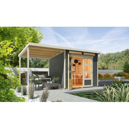 Wolff Finnhaus Venlo Holz-Gartenhaus - Pultdach Lackiert 412 Cm X 217 Cm 2 Wolff Finnhaus Venlo Holz-Gartenhaus - Pultdach Lackiert 412 Cm X 217 Cm – Bild 2