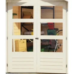 Karibu Holz-Gartenhaus Stockach Terragrau Pultdach Lackiert 242 Cm X 242 Cm -Vitavia Verkäufe 813712 05