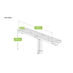 Westmann Seitenablage Für Pavillon (BxHxT) 299 Cm X 96 Cm X 59 Cm FSC® -Vitavia Verkäufe 814995 1741 1