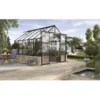 Vitavia Gewächshaus Cassandra 8300 Schwarz ESG 3 Mm Sockel Sand 257x323,1x248,9 Cm