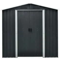 Pergart Gerätehaus Düsseldorf II 64 (GLS) Schiefer-Creme 194 X 110 X 184 Cm -Vitavia Verkäufe 820814 2298 3