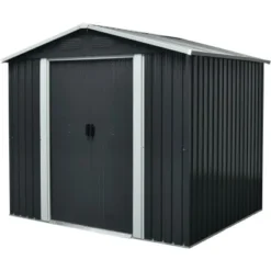 Pergart Metall-Gerätehaus Dresden Grau-Creme 3,66 M² -Vitavia Verkäufe 820817 2298 3