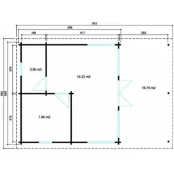 Carlsson Holz-Gartenhaus Pultdach Druckimprägniert 577 Cm X 869 Cm -Vitavia Verkäufe 829073 11003400 RD4229 2 6 1