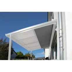 Gutta Unterdachmarkise St. Tropez Weiß 4 M X 4 M Grau Ausladung 2,5 M Motor -Vitavia Verkäufe 843081 4622 3 1