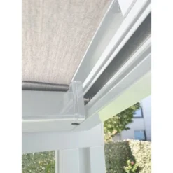 Gutta Unterdachmarkise St. Tropez Weiß 4 M X 4 M Grau Ausladung 2,5 M Motor -Vitavia Verkäufe 843081 4622 8