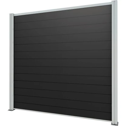 Gutta Sichtschutzzaun-Element Weiß 202 Cm X 186 Cm WPC Dielen Grau 1 Gutta Sichtschutzzaun-Element Weiß 202 Cm X 186 Cm WPC Dielen Grau