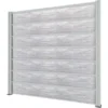 Gutta Sichtschutzzaun-Element Weiß 202 Cm X 186 Cm Schichtstoff Betonoptik