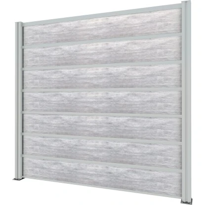 Gutta Sichtschutzzaun-Element Weiß 202 Cm X 186 Cm Schichtstoff Betonoptik 1 Gutta Sichtschutzzaun-Element Weiß 202 Cm X 186 Cm Schichtstoff Betonoptik