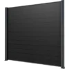 Gutta Sichtschutzzaun-Erweiterungsele. Anthrazit 202 Cm X 186 Cm WPC Dielen Grau