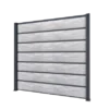 Gutta Sichtschutzzaun-Element Anthrazit 202 Cm X 186 Cm Schichtst. Betonoptik
