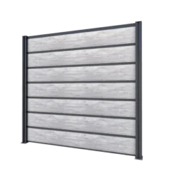 Gutta Sichtschutzzaun-Element Anthrazit 202 Cm X 186 Cm Schichtst. Betonoptik